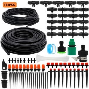 Drip Irrigation Kits, 100ft/30M Garden Plant Watering Sprinkler System