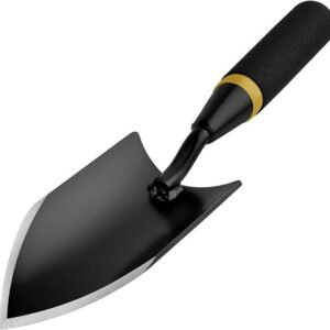 Carbon Steel Garden Trowel with Rubberized Handle